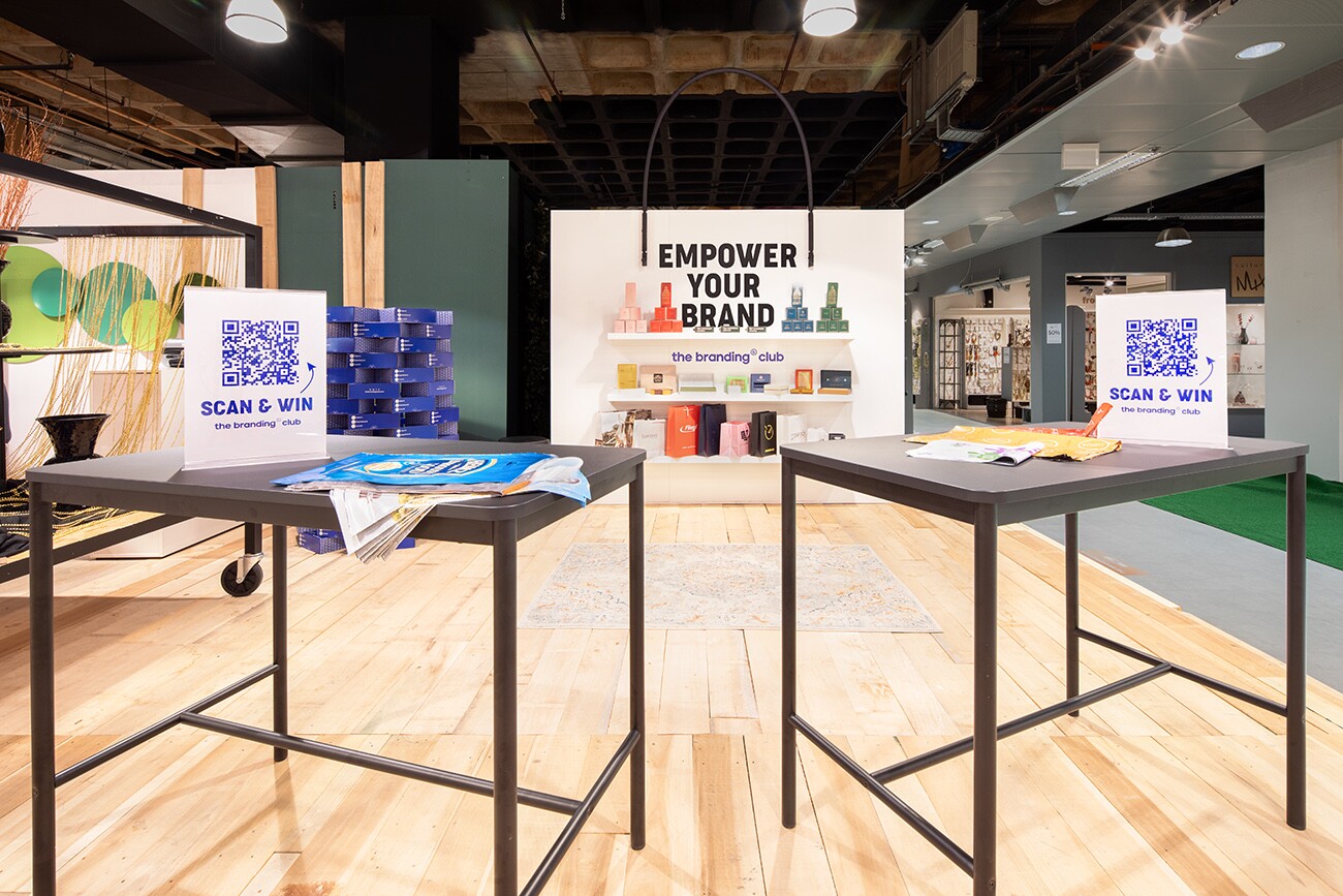 Exhibition Stand for The Branding Club. Modular booth which can be used at multiple events.