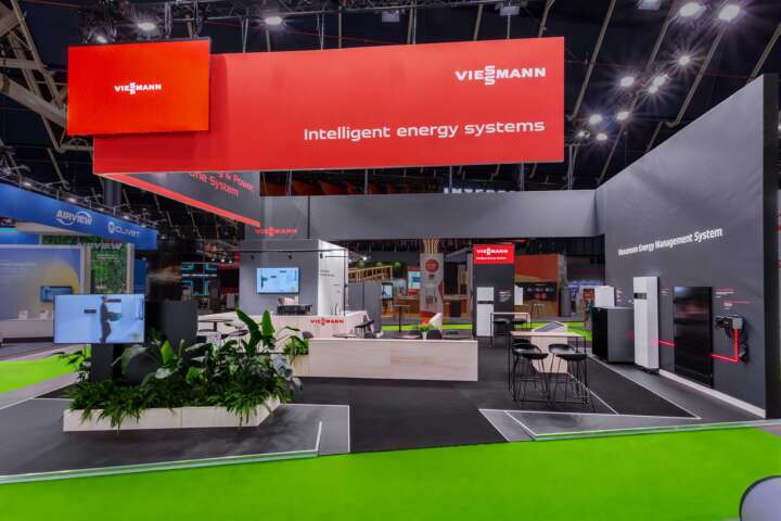 Viessmann booth LED signing VSK