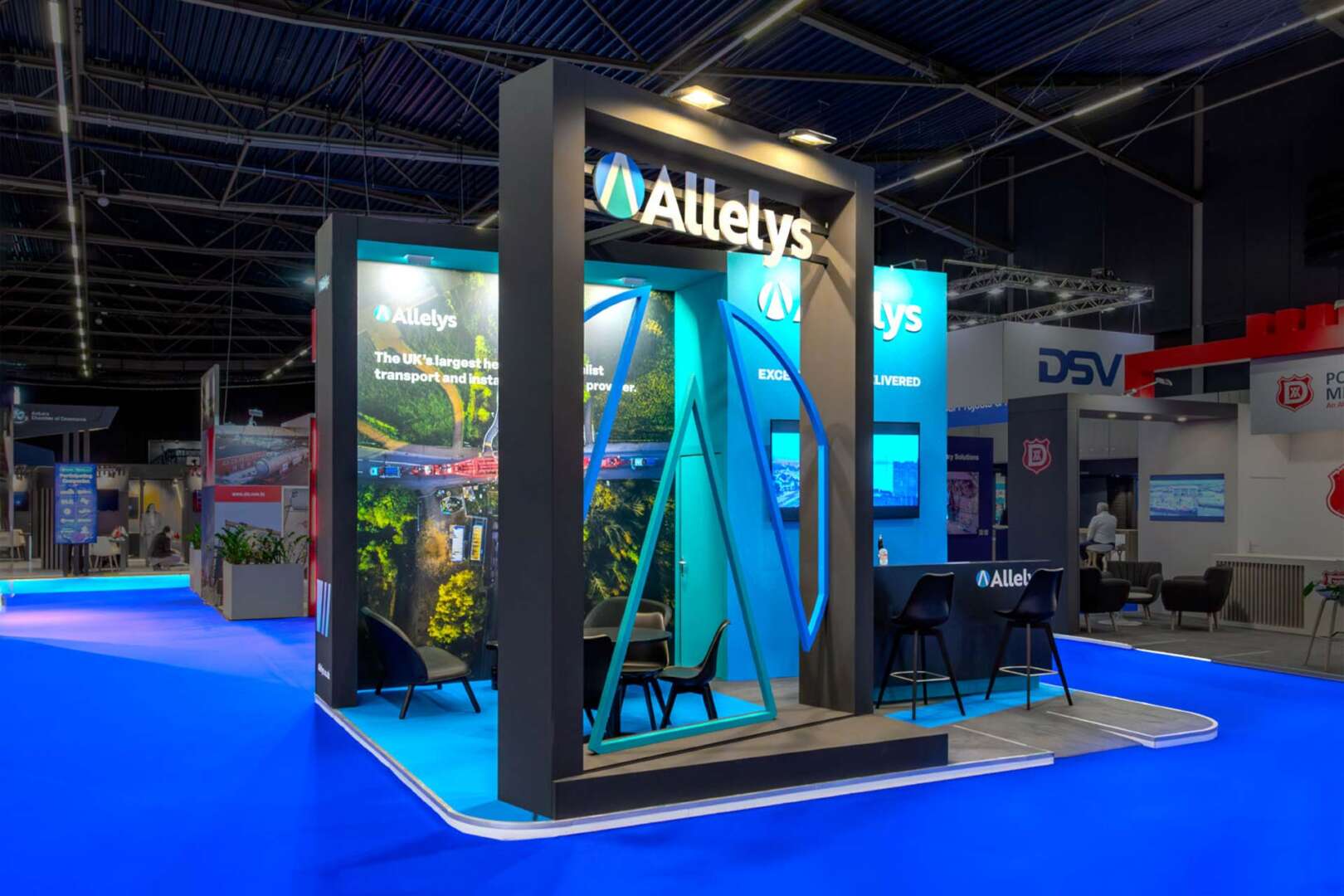 Ontwerp ALLELYS HEAVY HAULAGE op de beurs breakbulk