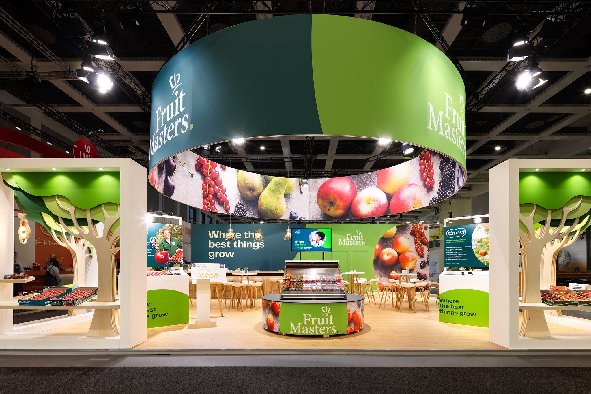 Exhibition Stand for Fruitmasters at FRUIT LOGISTICA in Messe Berlin