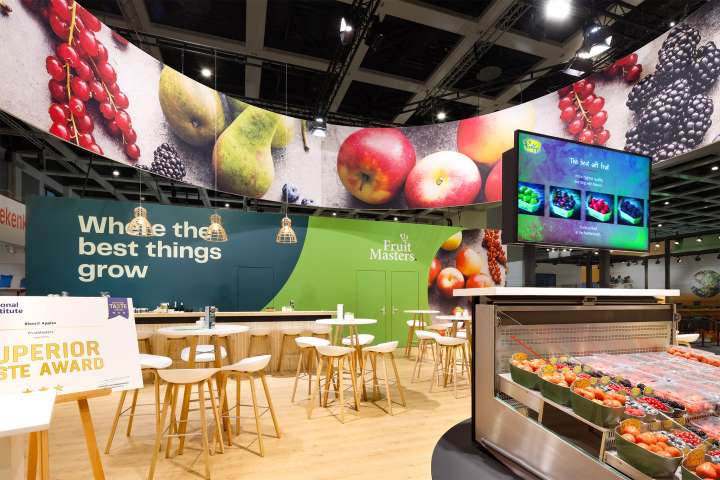Exhibition Stand for Fruitmasters at FRUIT LOGISTICA in Messe Berlin