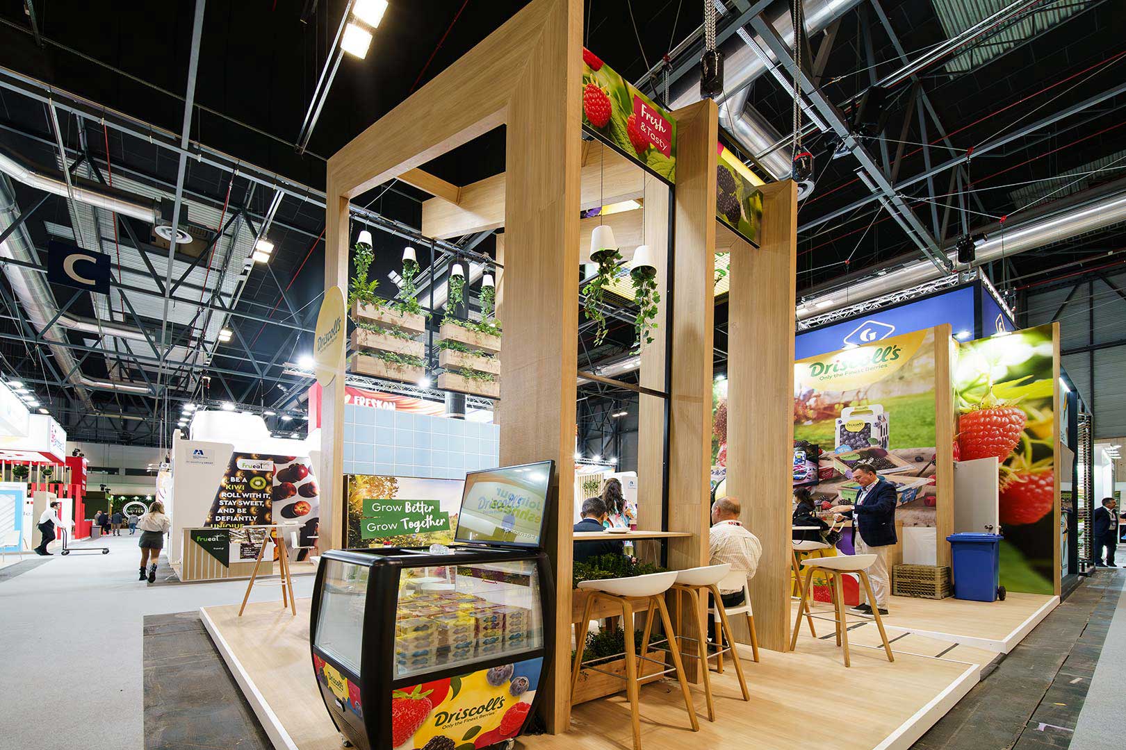 Exhibition Stand of Driscolls at Fruit Attraction in Madrid. Designed and Build by Eldee Expo Experts