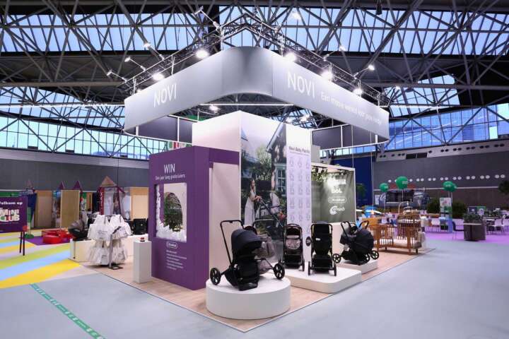 Novi Baby product display prams
