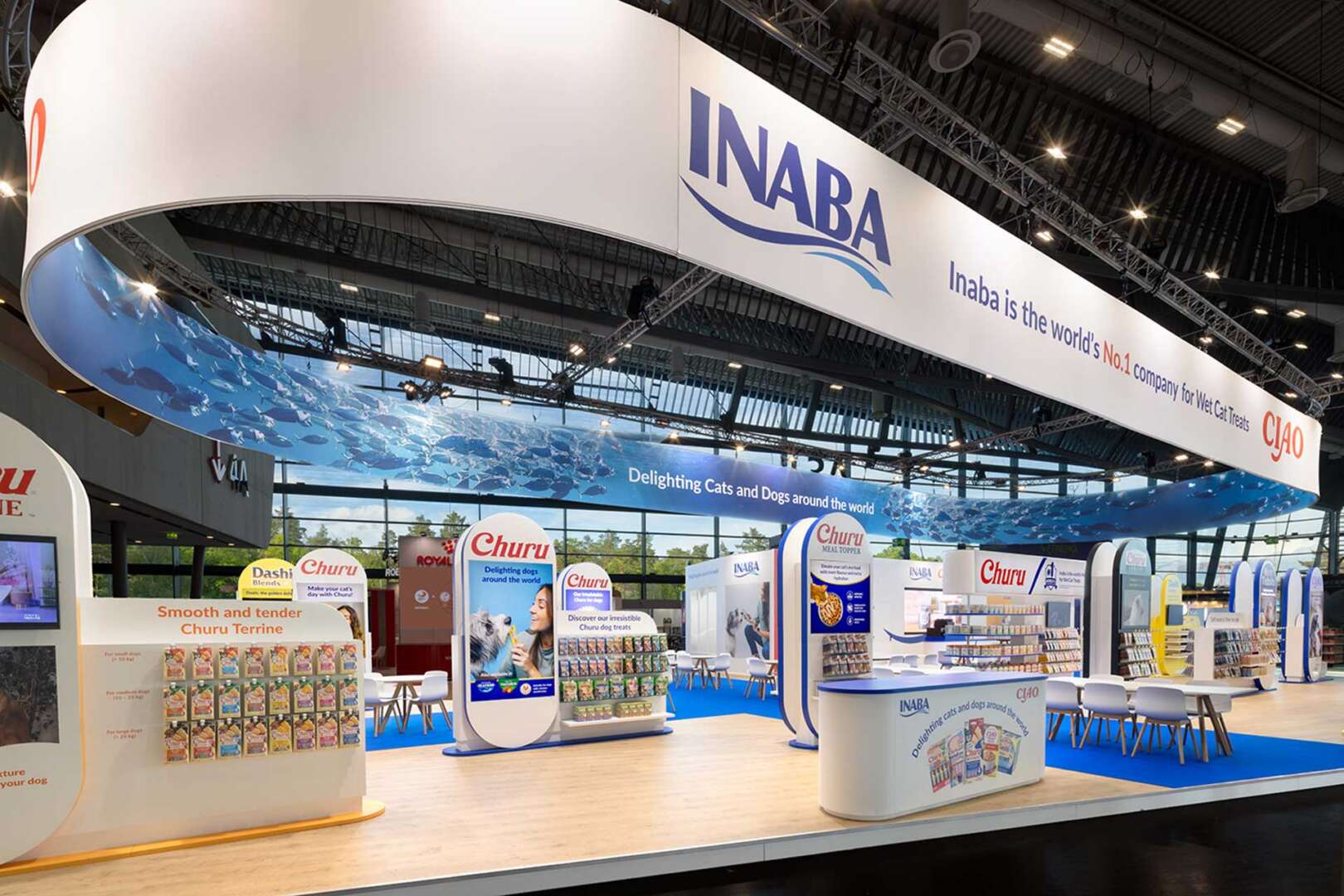 Op maat gemaakte stand voor INABA Foods, Nurnberg